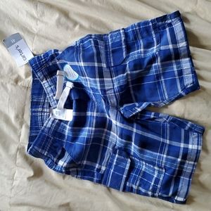 Carter's 4T Blue Plaid Shorts, NWT